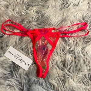 Brand new Victoria’s Secret Zinnia for love and lemons floral lace thong size s